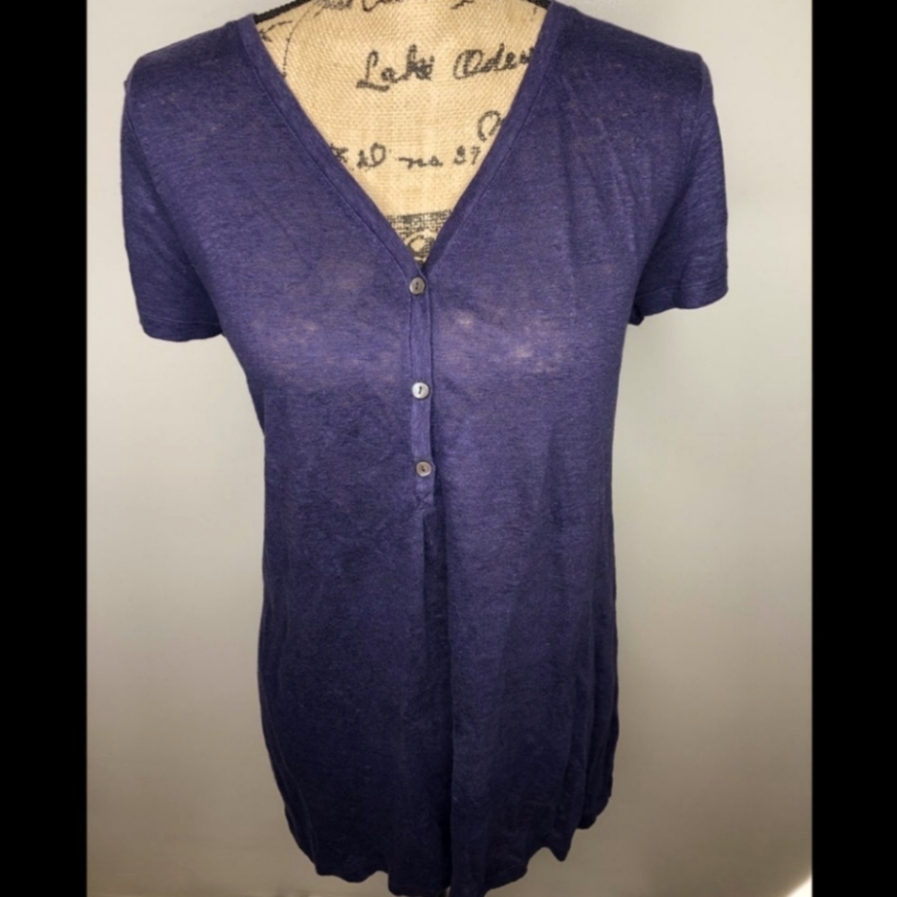 J. Jill 'Love Linen' Short Sleeve Top